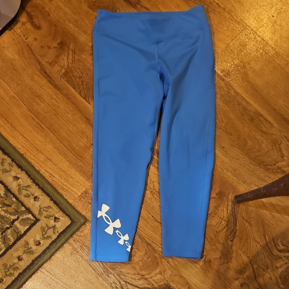 Under Armour Blue Leggings Size YM